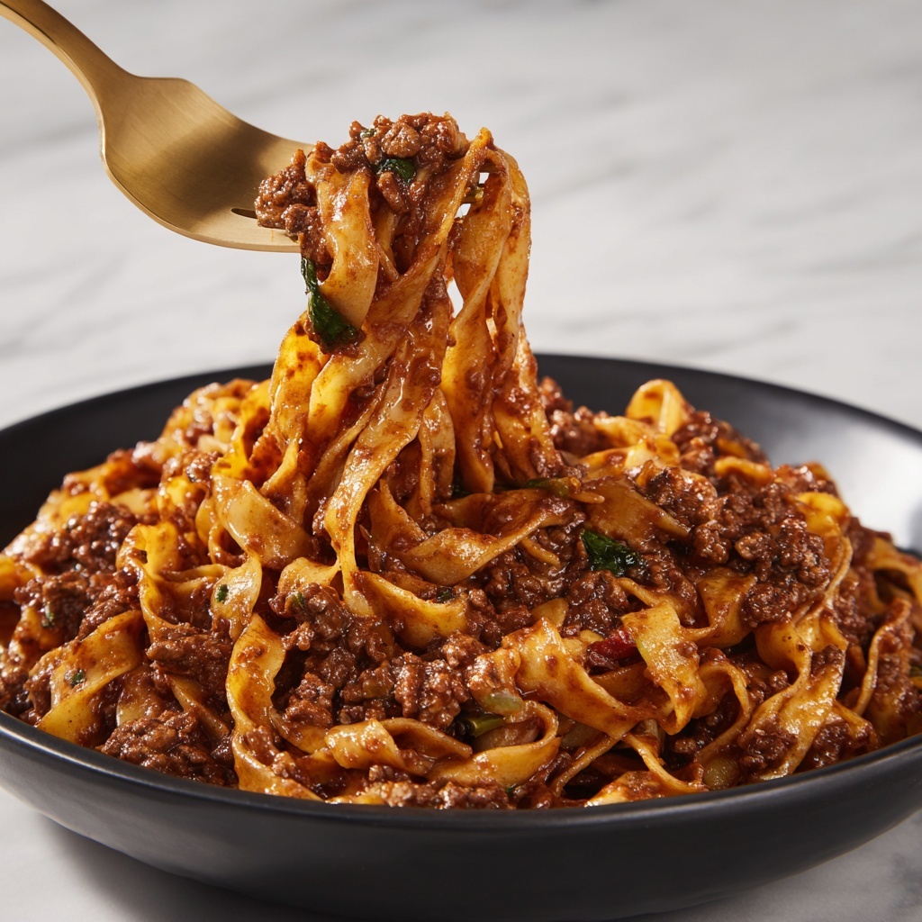 One-Pot Beef Ragu Pasta Recipe - Recipe Image
