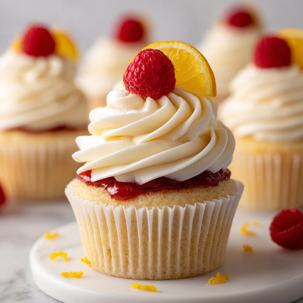 Raspberry Lemon Heaven Cupcakes Recipe - Recipe Image