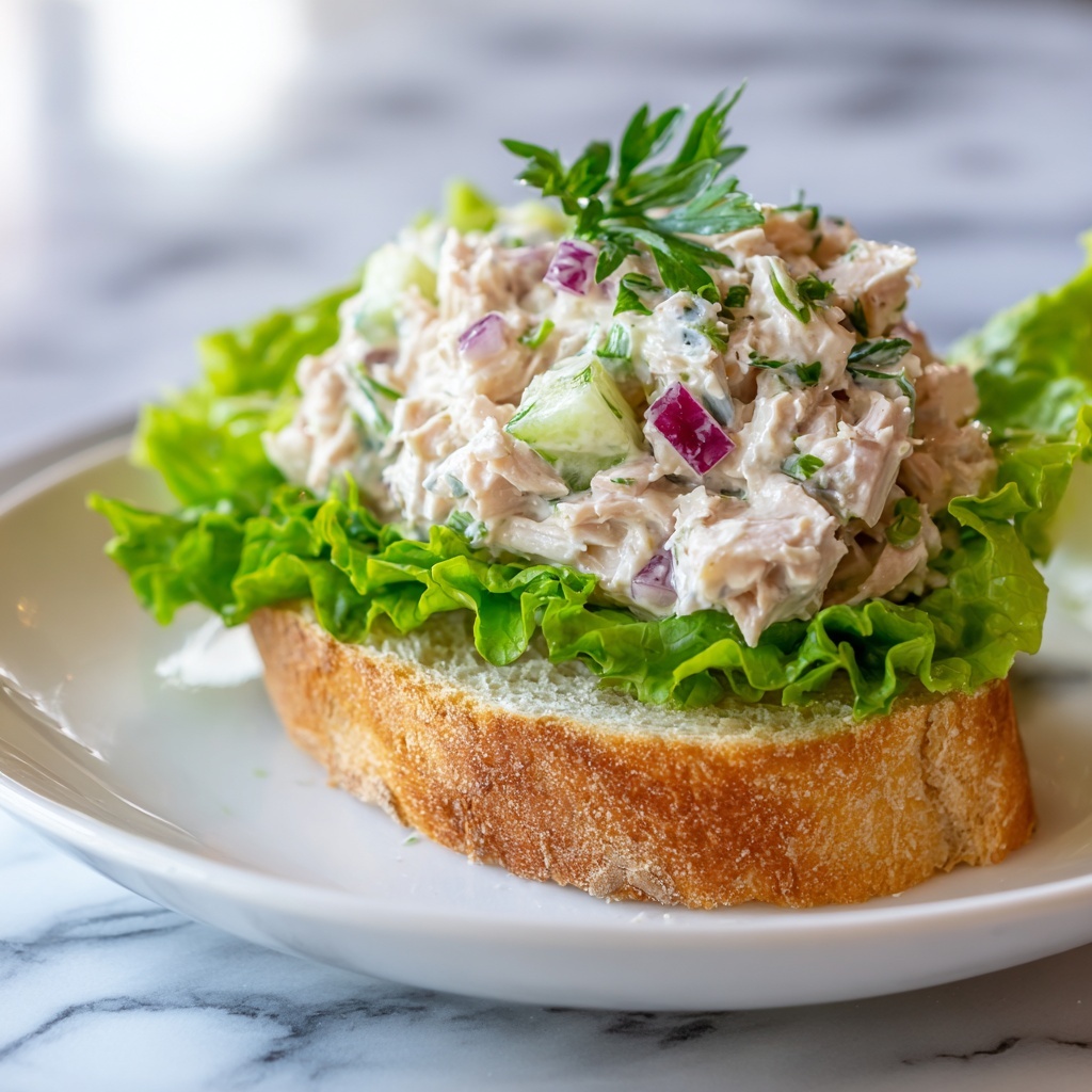 Creamy Tuna Salad with Fresh Herbs Recipe - Recipe Image