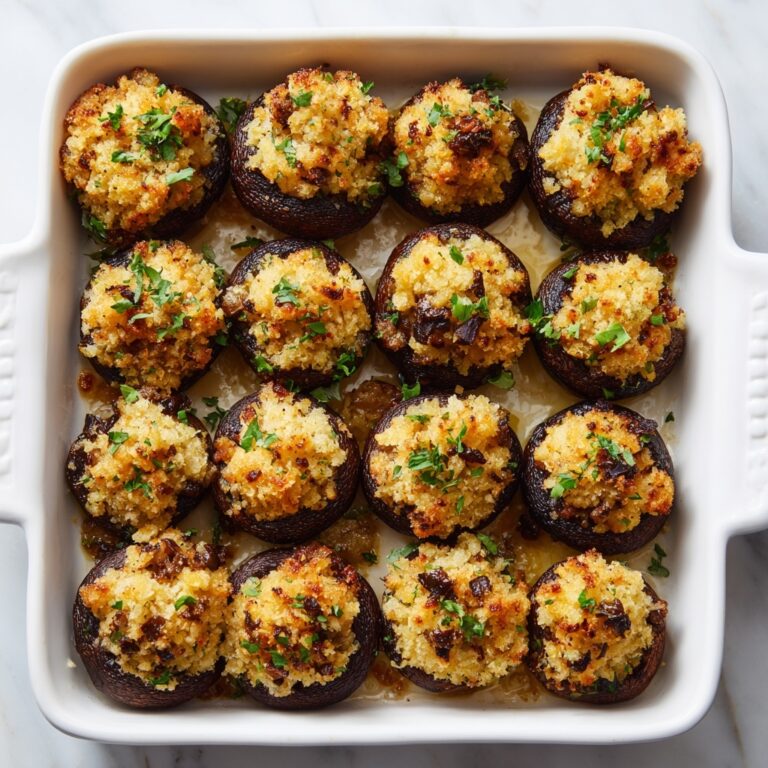Caramelized Onion Gruyère Stuffed Mushrooms Recipe