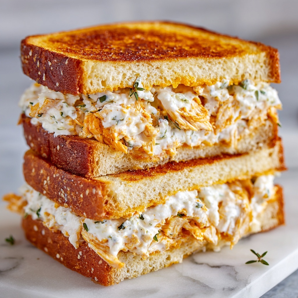 Buffalo Chicken Grilled Cheese Recipe - Recipe Image