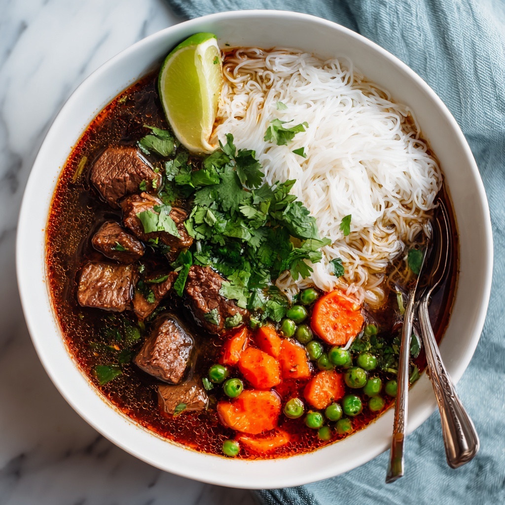 Bò Kho: Spicy Vietnamese Beef Stew with Noodles Recipe - Recipe Image