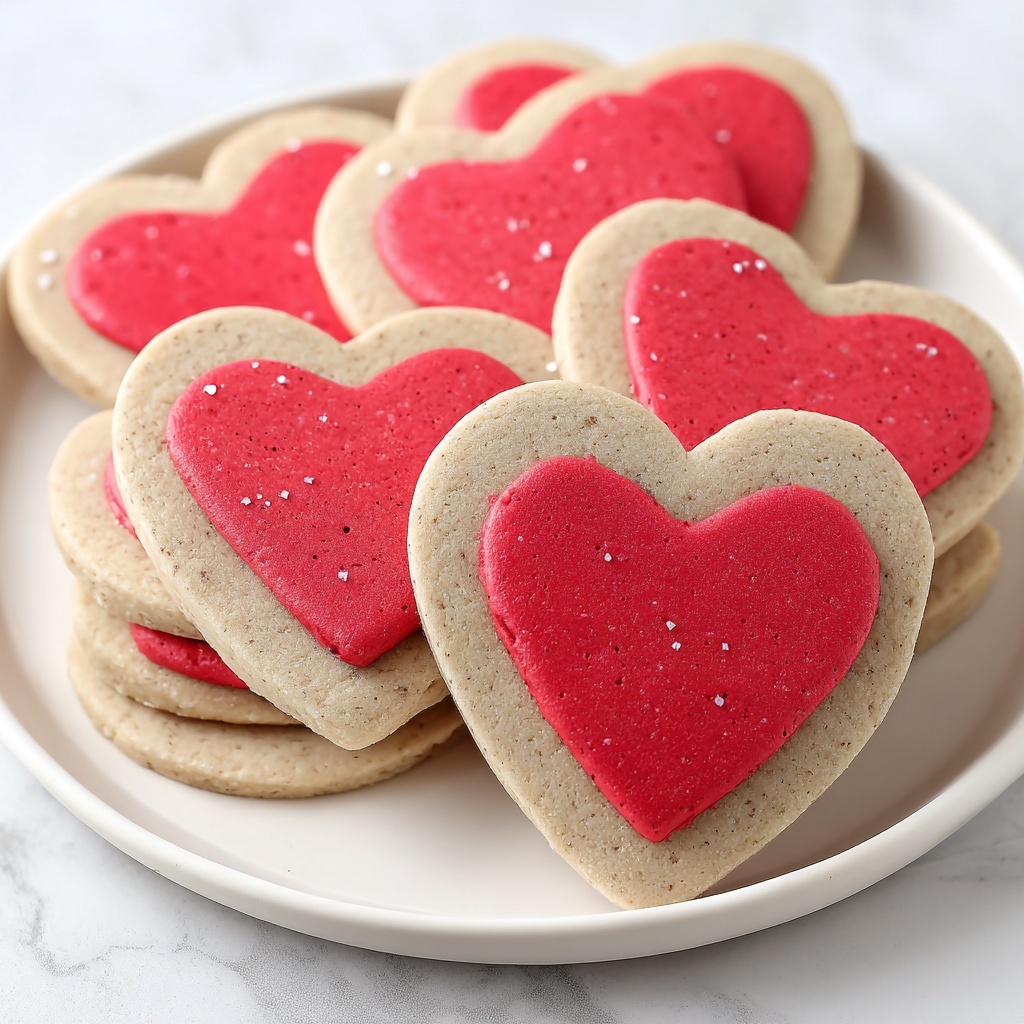 Slice and Bake Heart Cookies Recipe - Recipe Image