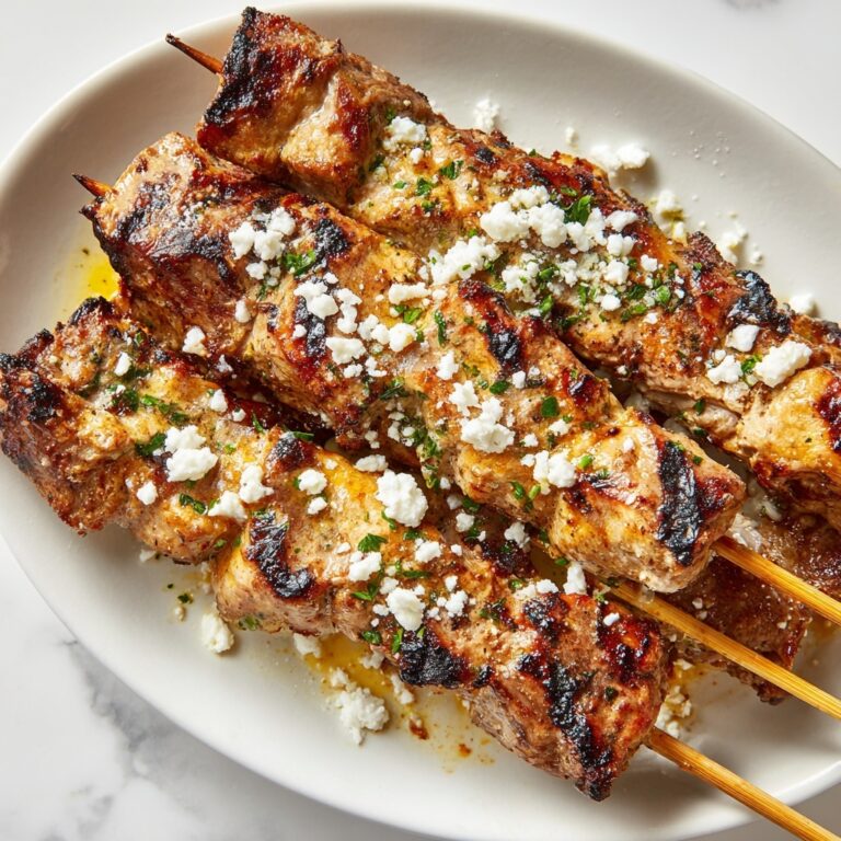 Ranch Garlic Parmesan Chicken Skewers Recipe