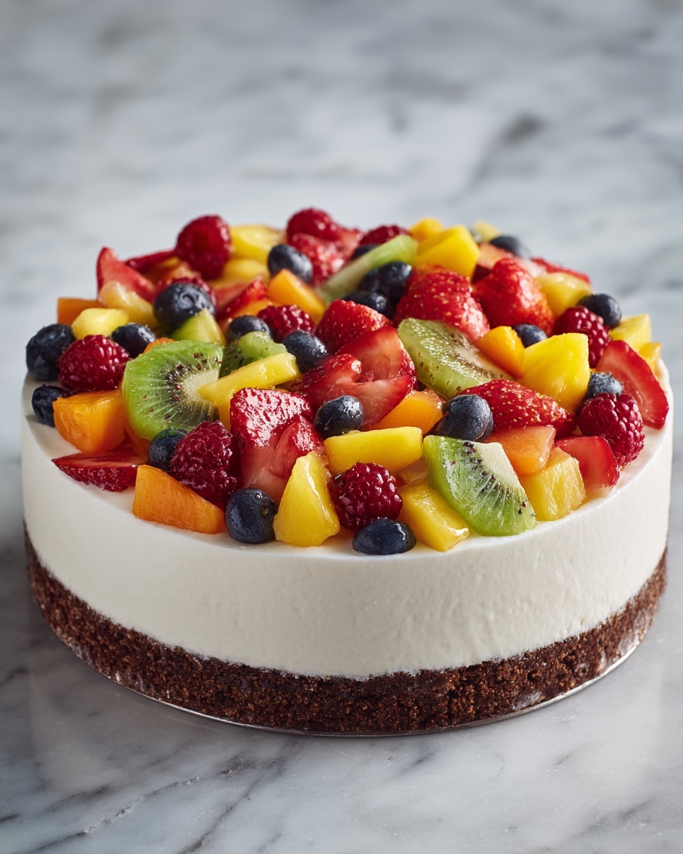 Brownie Fruit Pizza Recipe - Recipe Image