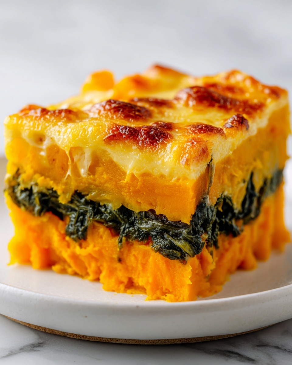 Sweet Potato and Spinach Layered Casserole Recipe - Recipe Image