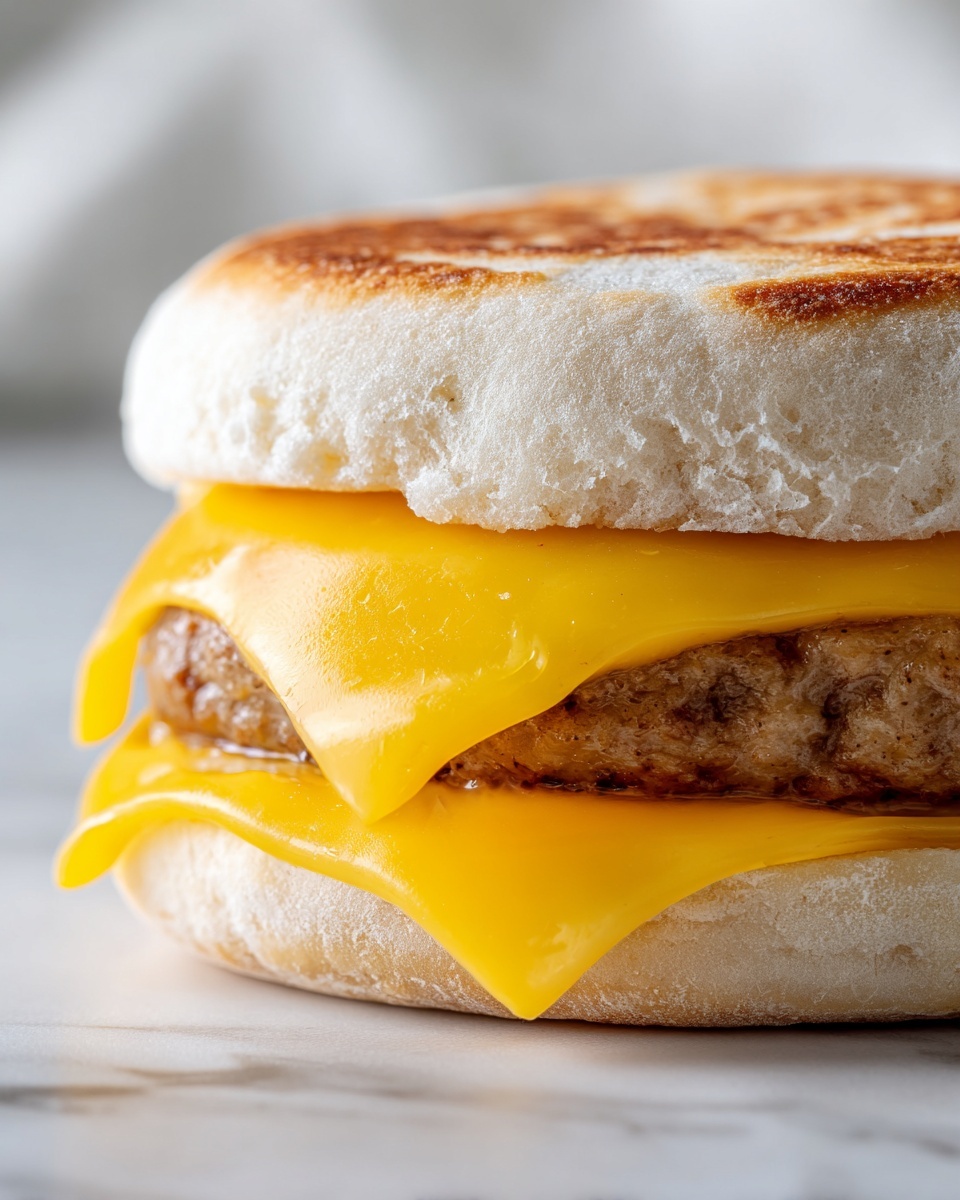 Eggs, Sausage, and Cheese Waffle Sandwich Recipe - Recipe Image