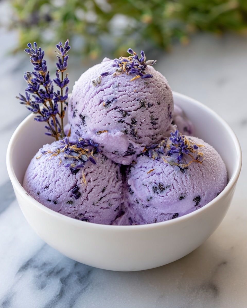 Lavender Ice Cream Recipe - Recipe Image