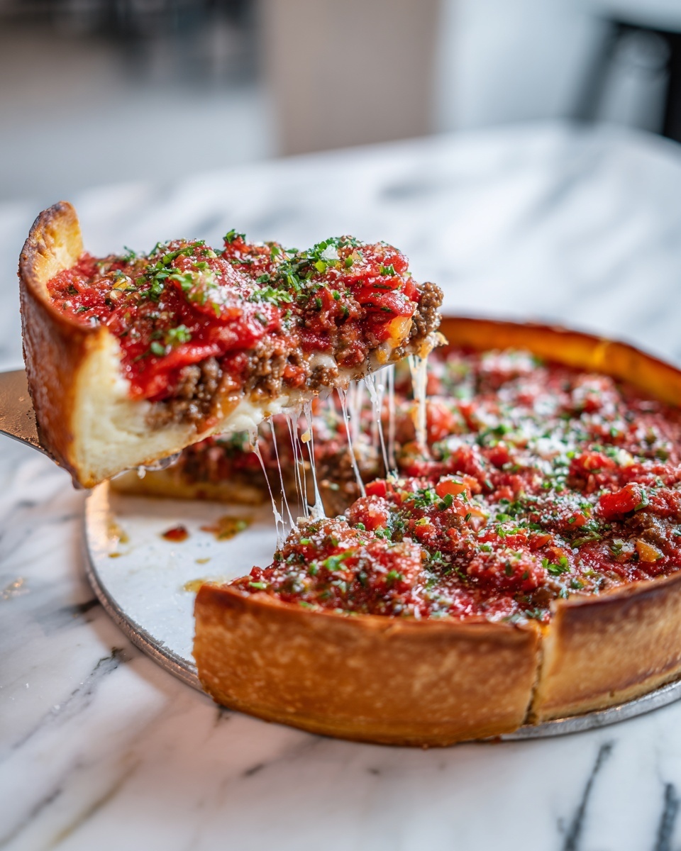 Deep-Dish Pizza Pie Recipe - Recipe Image