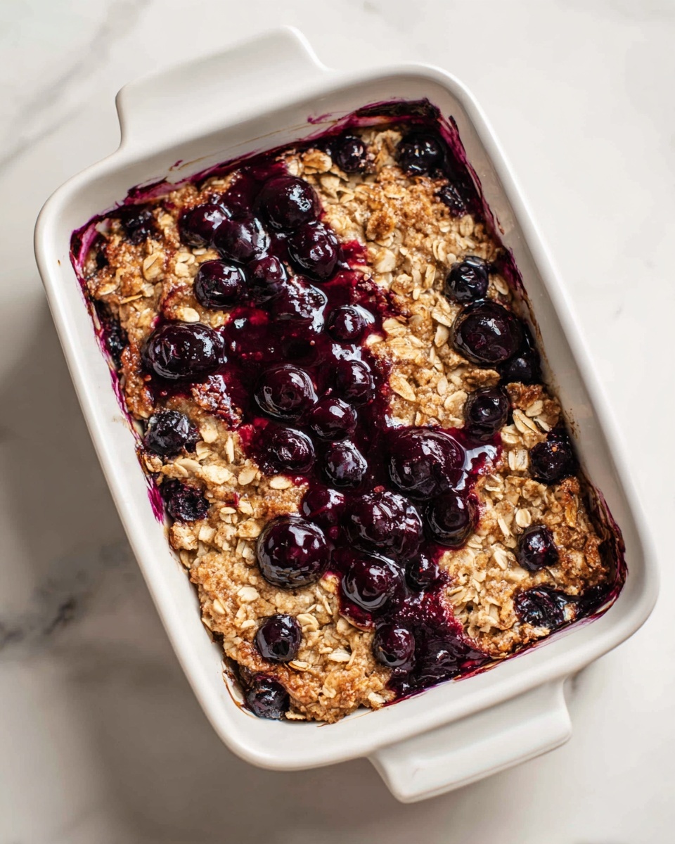 Blueberry Baked Oats Recipe - Recipe Image