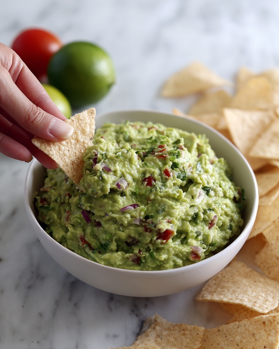Fresh and Zesty Guacamole Recipe - Recipe Image