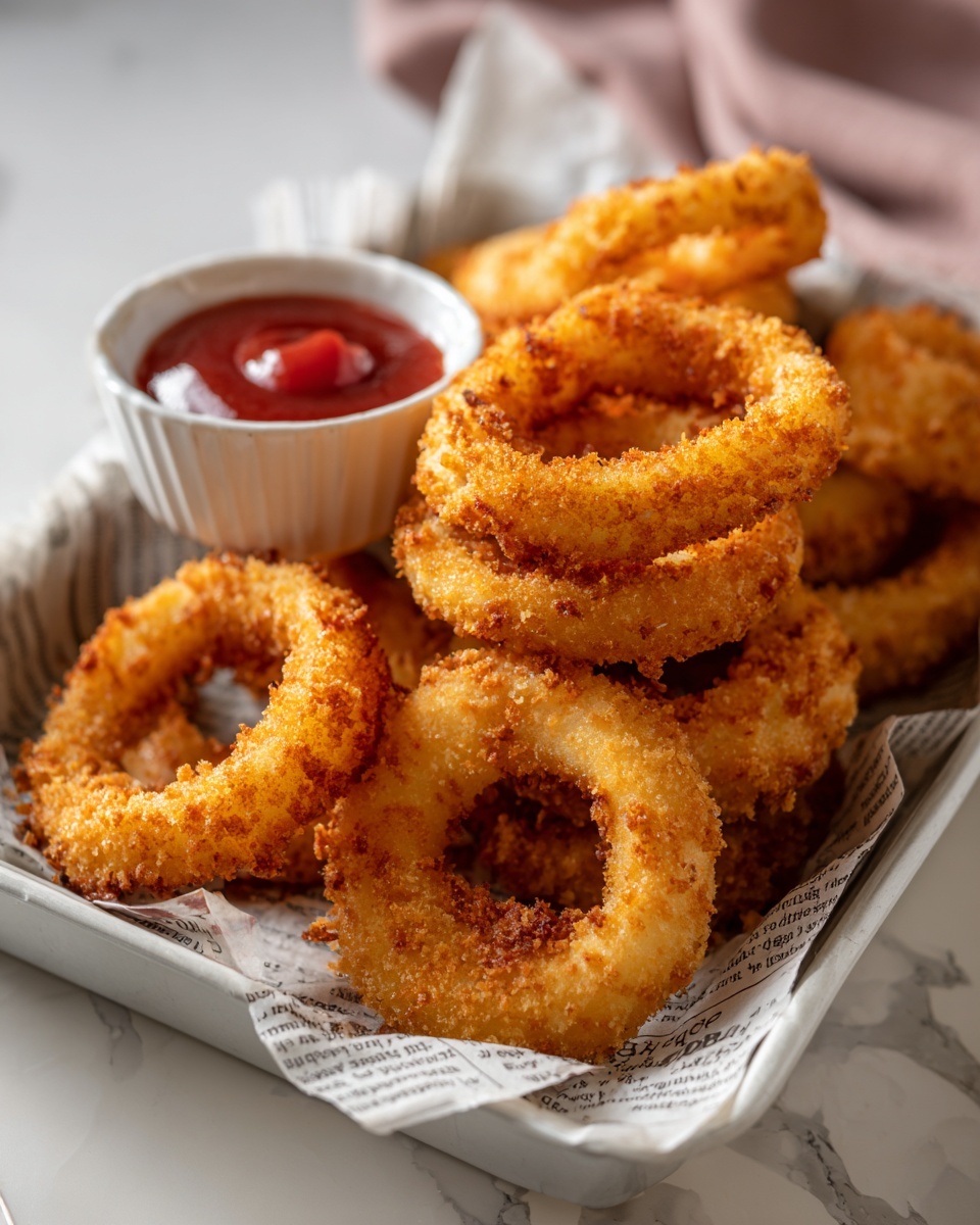 So Crispy Fried Onion Rings Recipe - Recipe Image