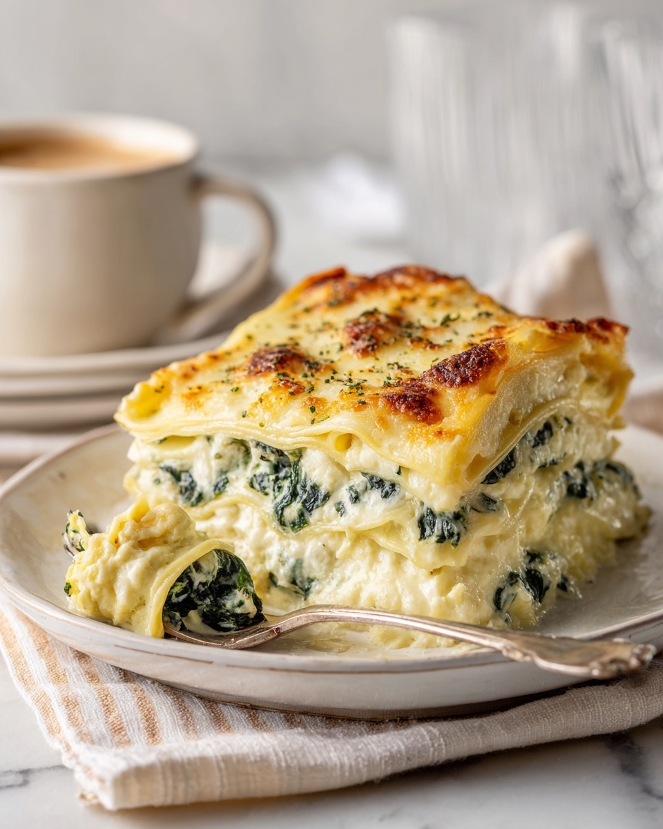 White Cheese Chicken Lasagna Recipe - Recipe Image
