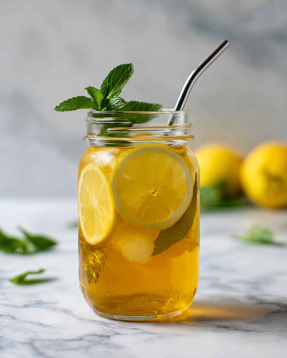 Easy Iced Apple Green Tea Recipe - Recipe Image