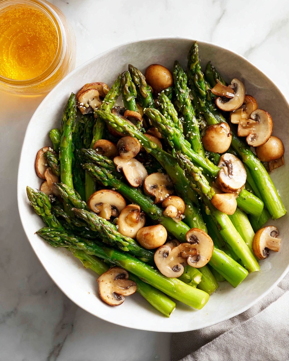 Pickled Mushrooms and Asparagus Recipe - Recipe Image