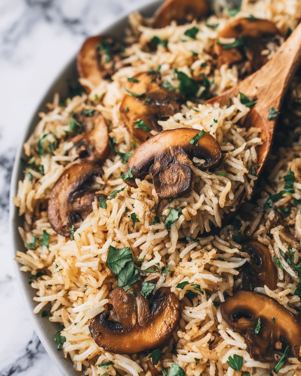 Mushroom Rice Recipe - Recipe Image
