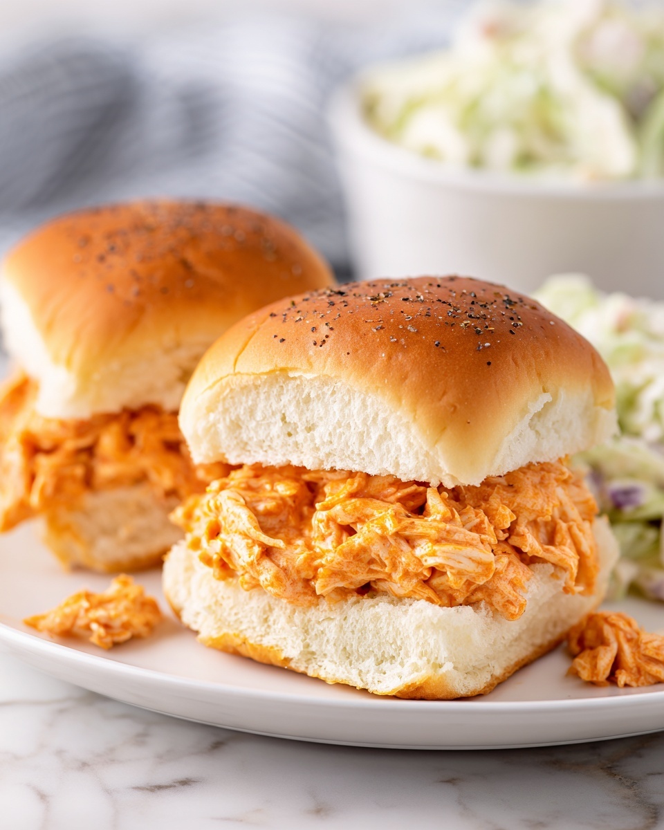 Buffalo Chicken Sliders Recipe - Recipe Image