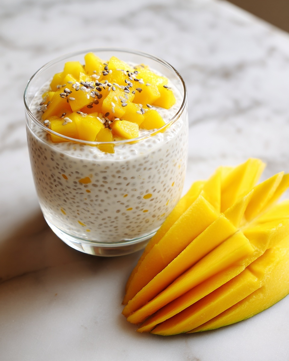 Mango Coconut Overnight Oats Recipe - Recipe Image