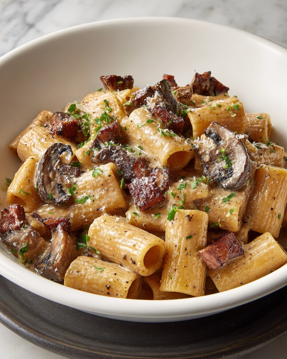 Creamy Beef and Mushroom Macaroni Recipe - Recipe Image