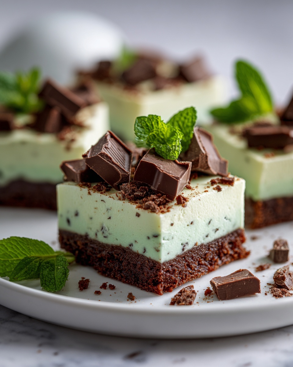 No-Bake Minted Earl Grey Slice Recipe - Recipe Image