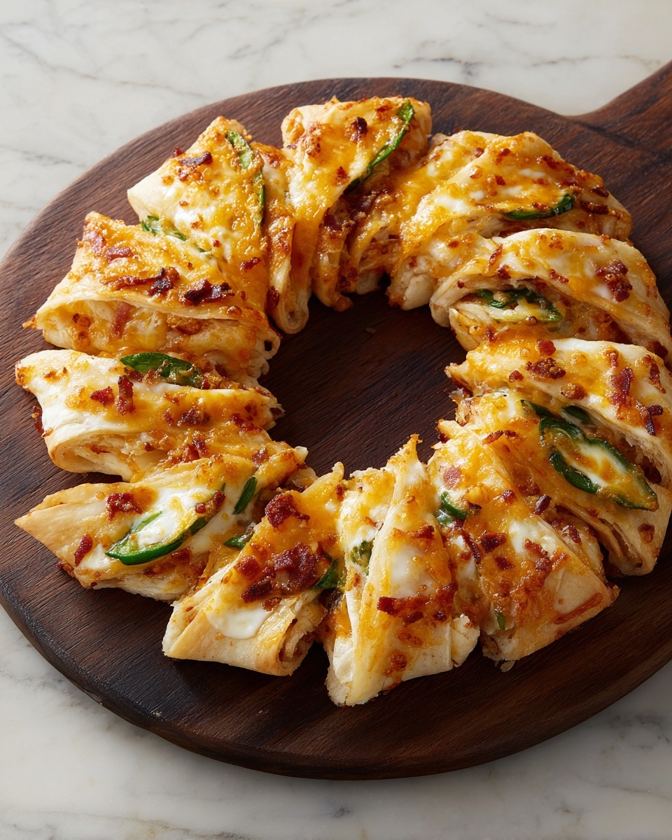 Jalapeño Popper Crescent Roll Ring Recipe - Recipe Image