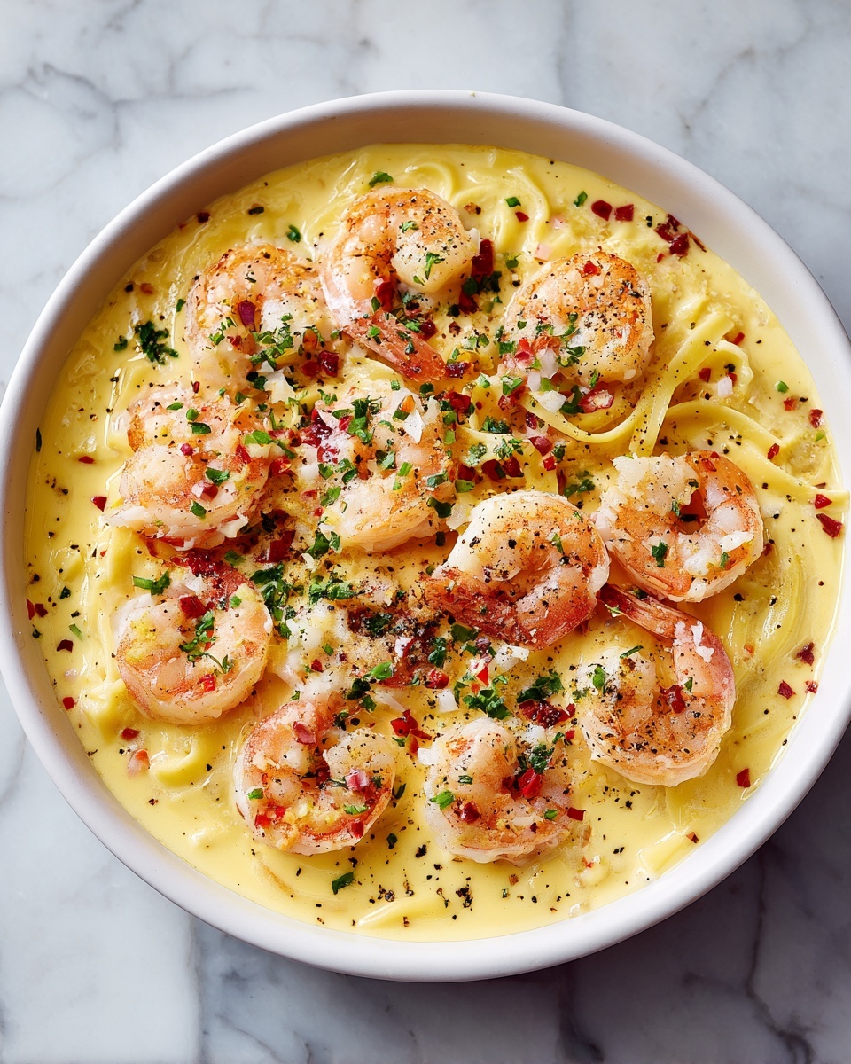 Creamy Jamaican Shrimp Pasta Recipe - Recipe Image