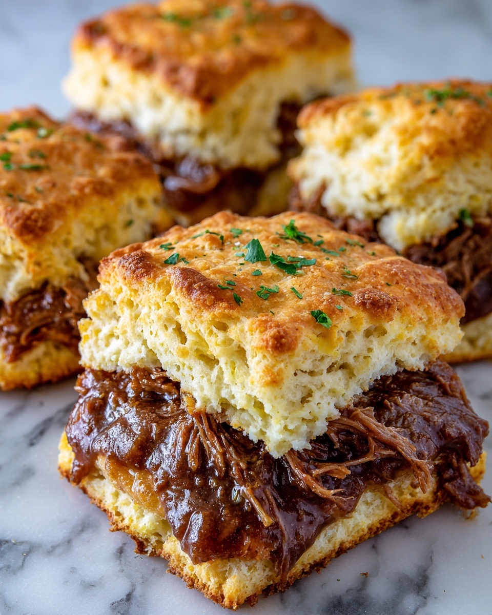 Baked French Dip Biscuits Recipe - Recipe Image