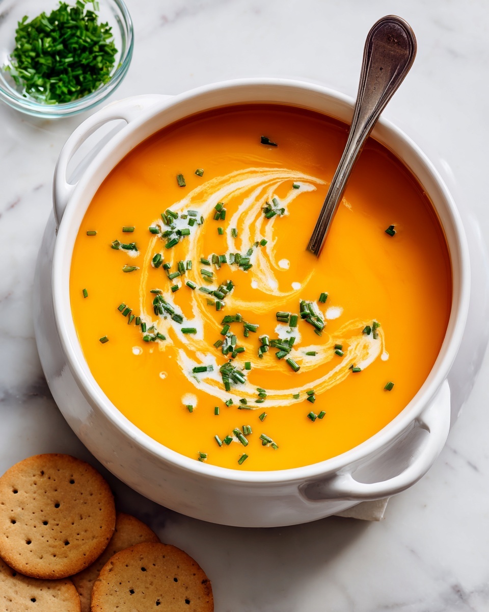 Creamy Carrot Soup with Ginger and Coconut Milk Recipe - Recipe Image