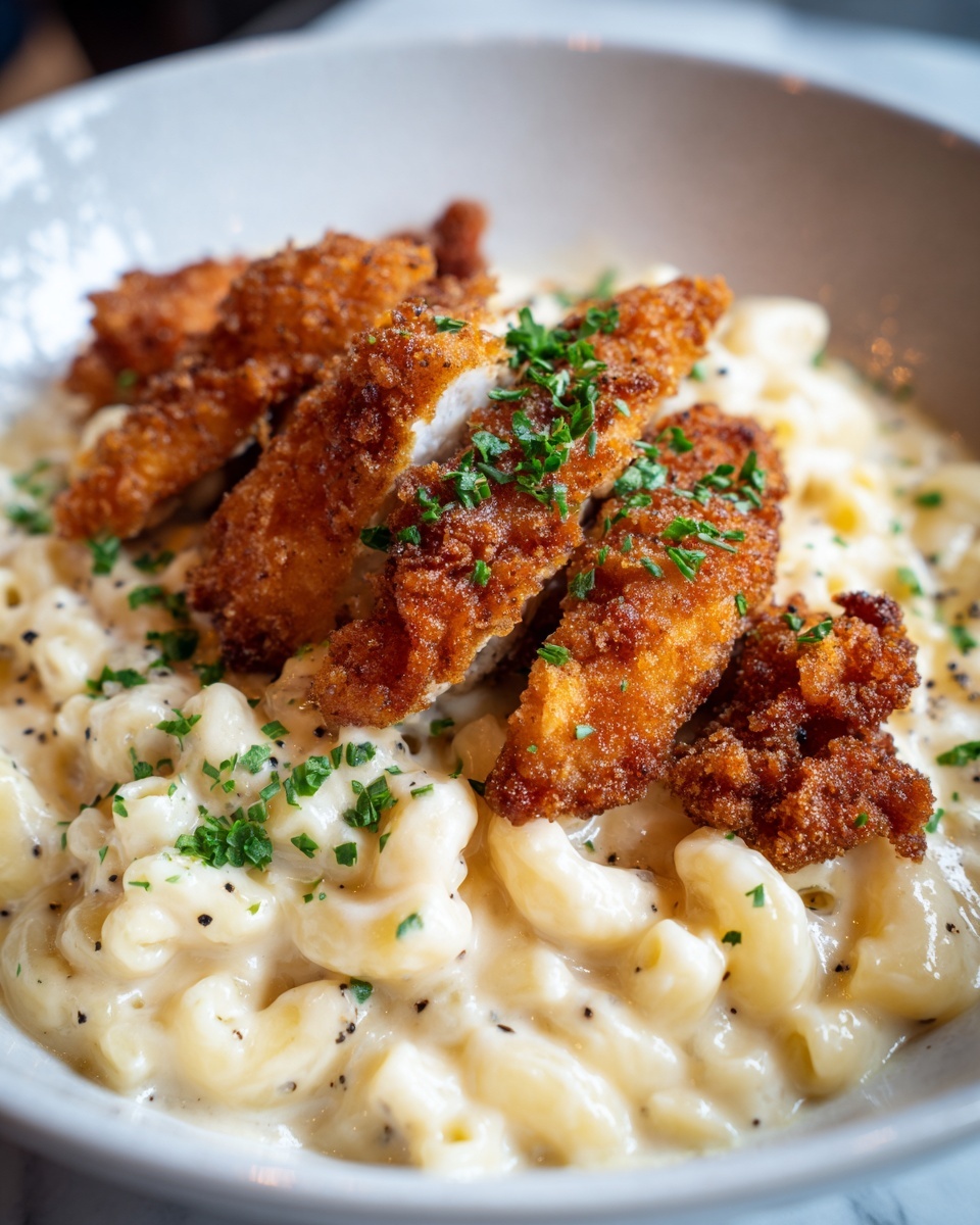 Honey Pepper Chicken Mac and Cheese Recipe - Recipe Image