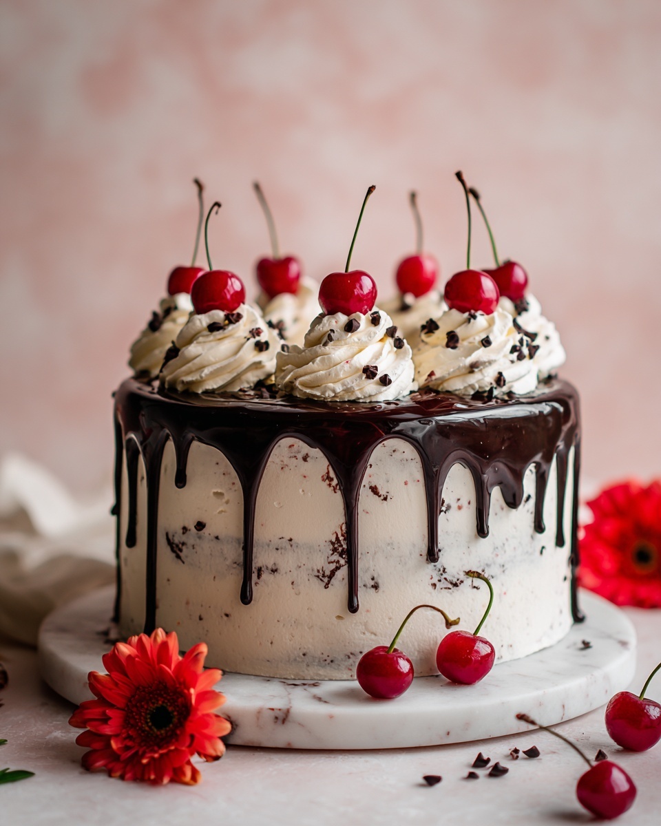 Mile-High Black Forest Cake Recipe - Recipe Image