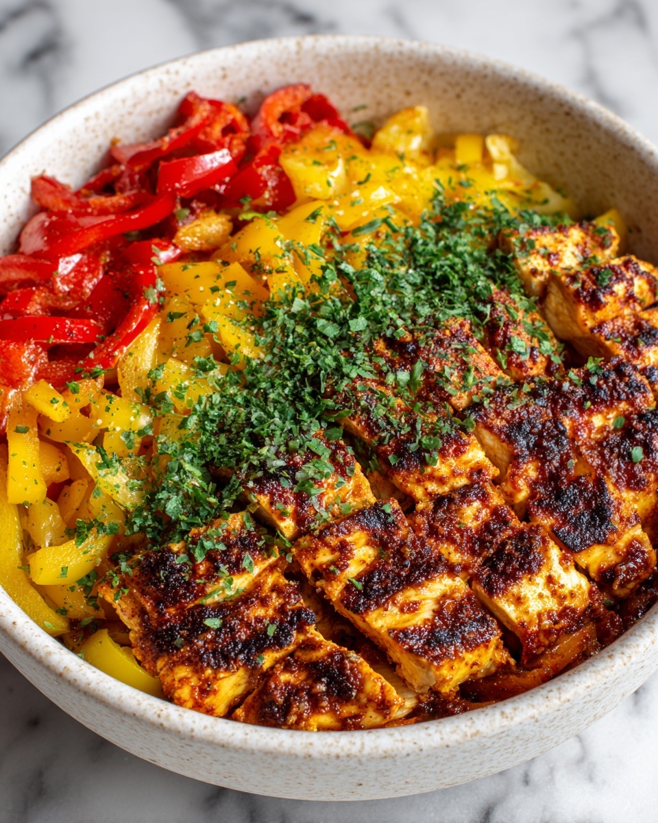 Cajun Chicken with Bell Peppers Recipe - Recipe Image