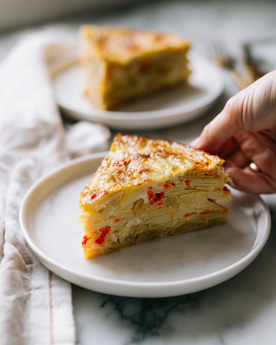 Italian Bell Pepper and Onion Scarpaccia Recipe - Recipe Image