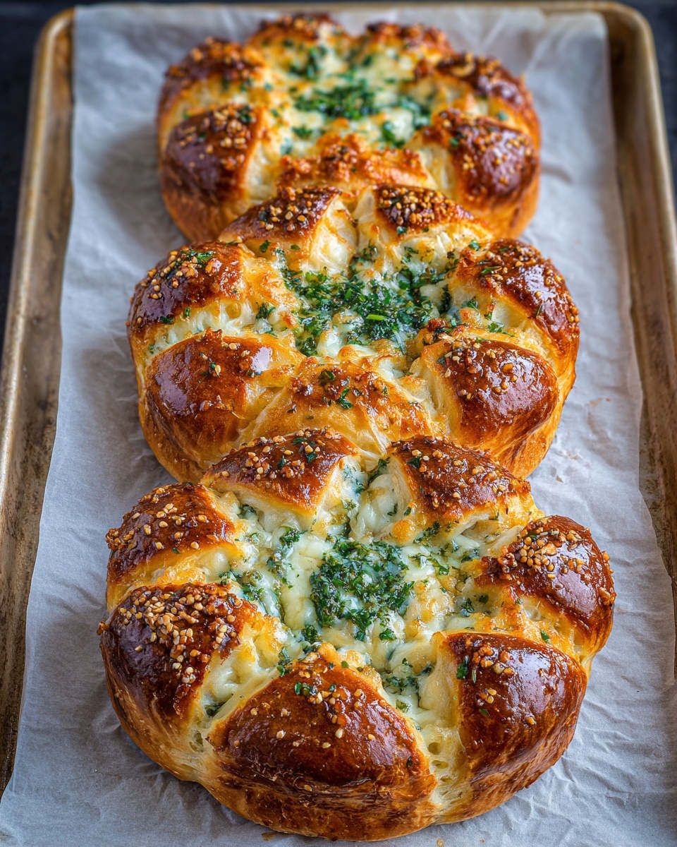 Korean Garlic Cheese Bread Recipe - Recipe Image