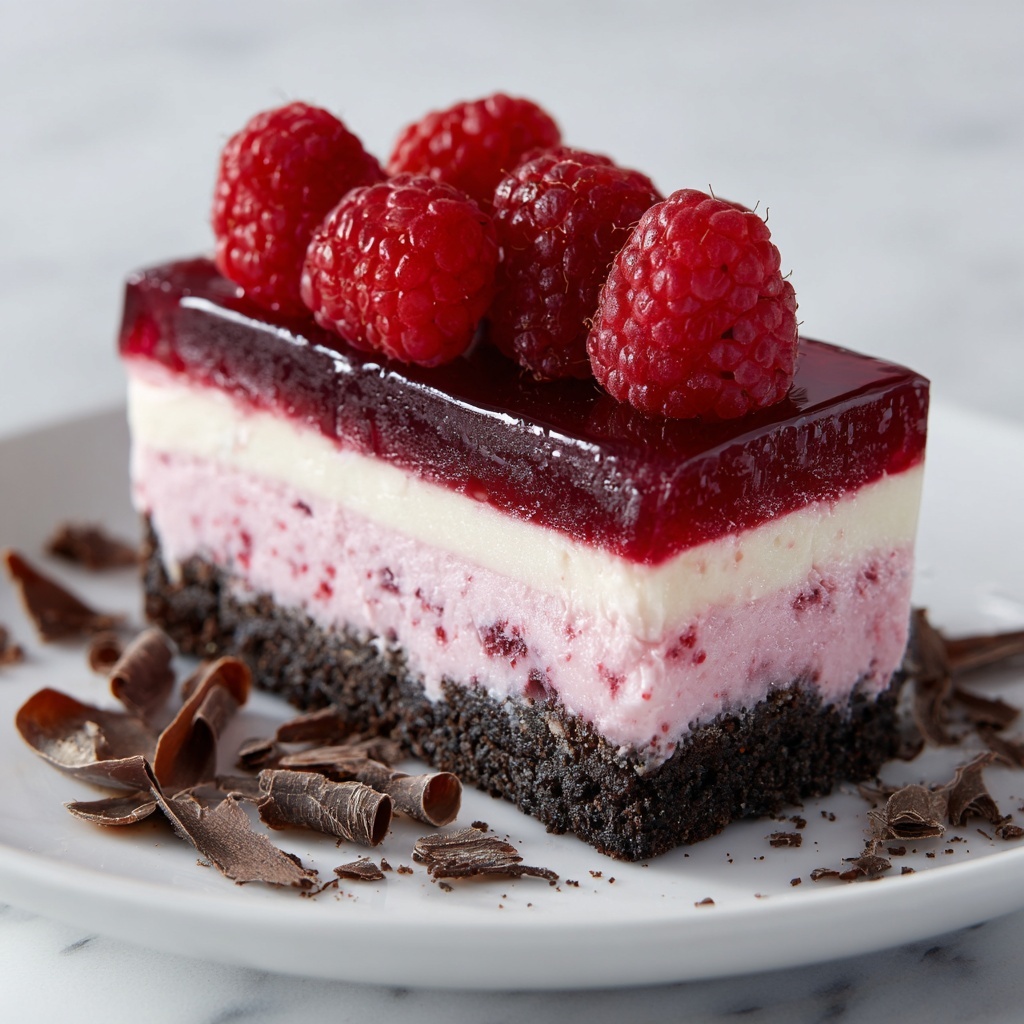 Dark Chocolate Raspberry Cheesecake Recipe - Recipe Image