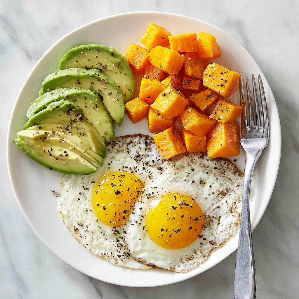 Soft Scramble and Roasted Sweet Potato Plate Recipe - Recipe Image
