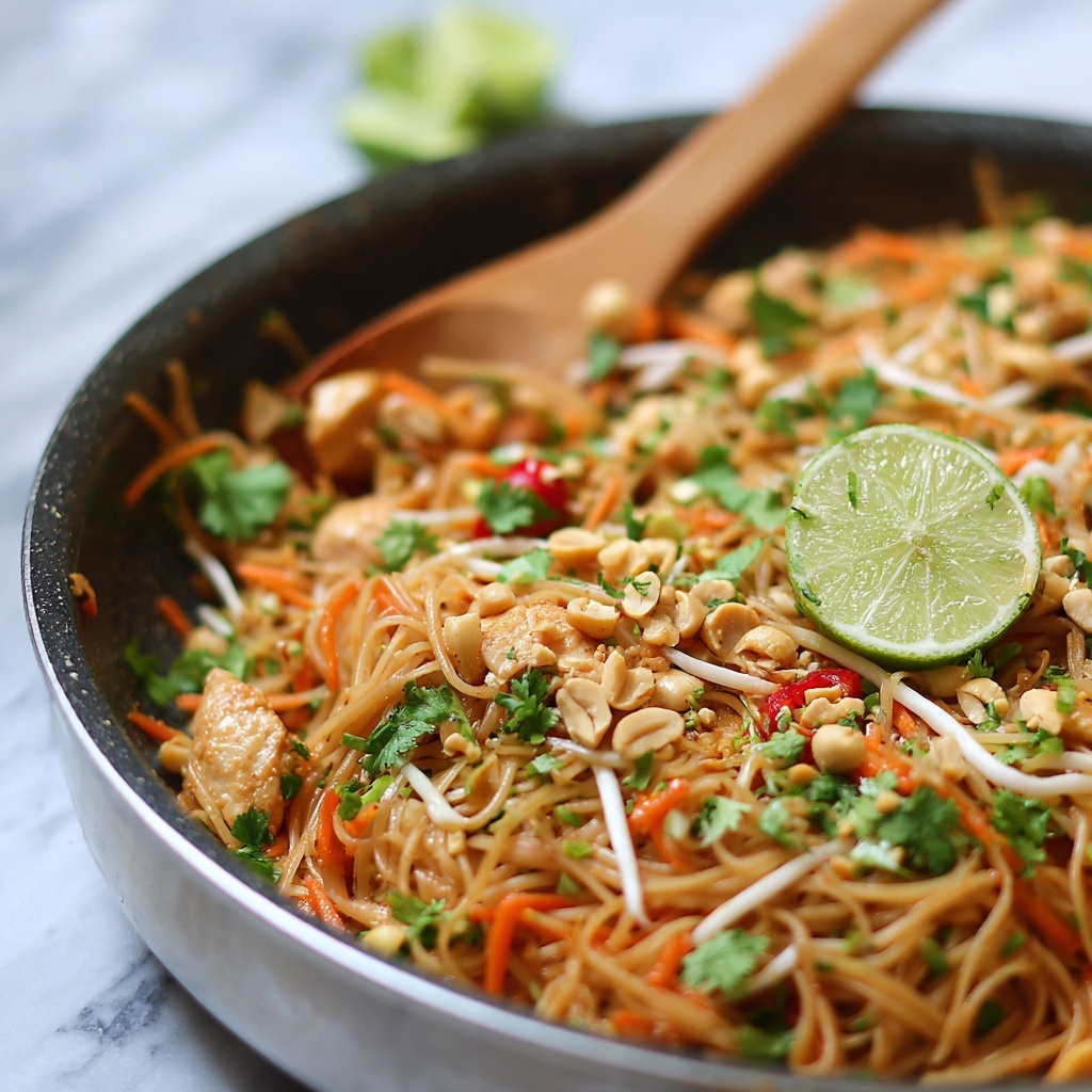 Authentic Chicken Pad Thai Recipe - Recipe Image