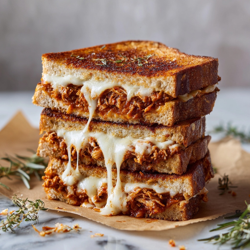Chicken Parmesan Grilled Cheese Sandwiches Recipe - Recipe Image