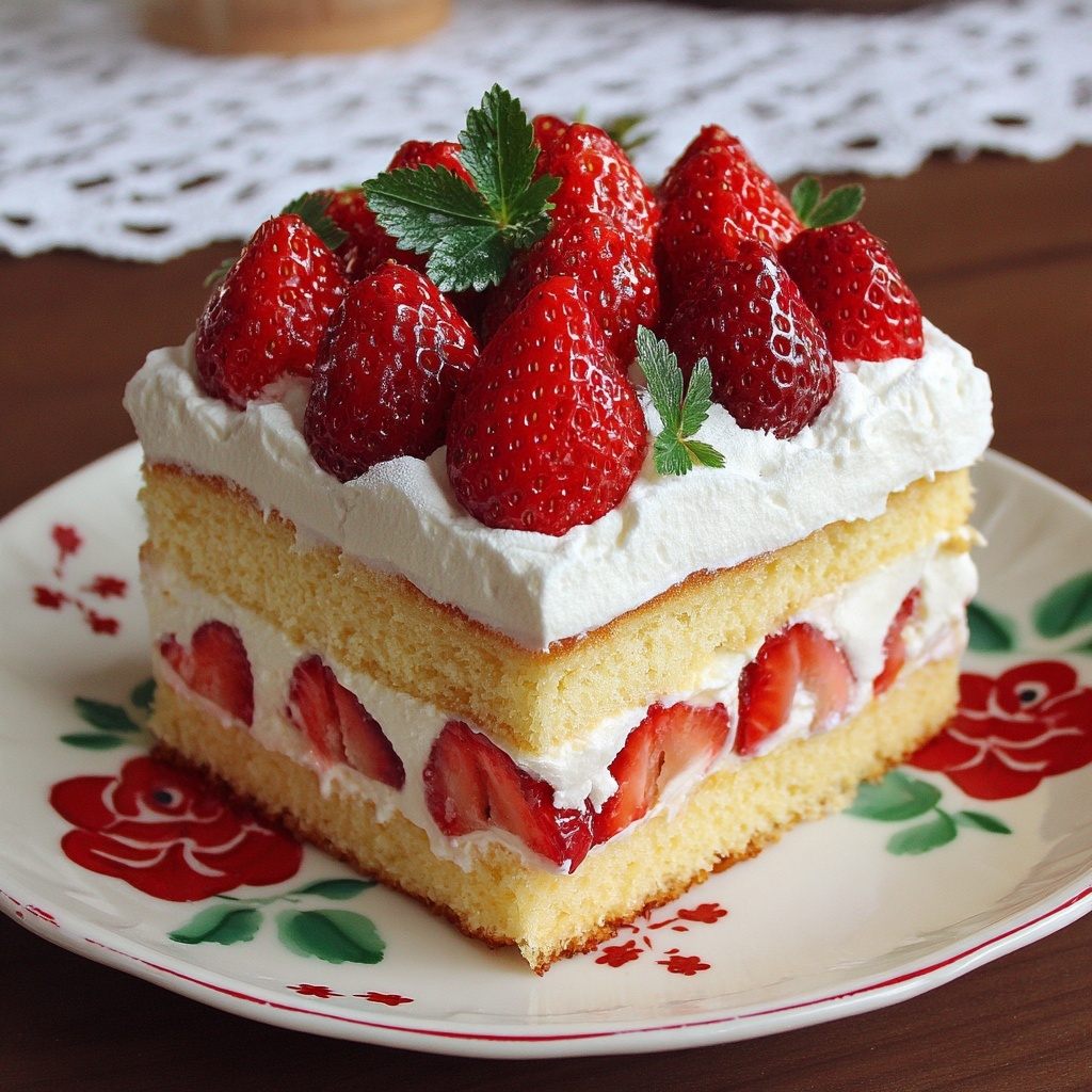 Strawberry Cream Cheese Icebox Cake Recipe - Recipe Image