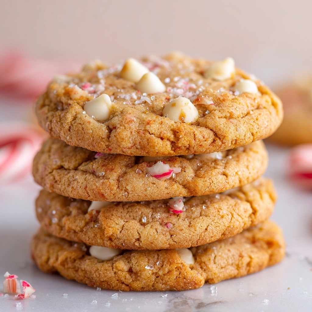 White Chocolate Candy Cane Cookies Recipe - Recipe Image