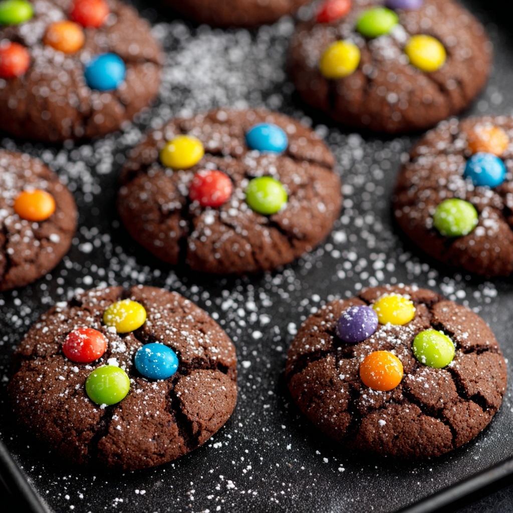 Chocolate M&M Cookies Recipe - Recipe Image
