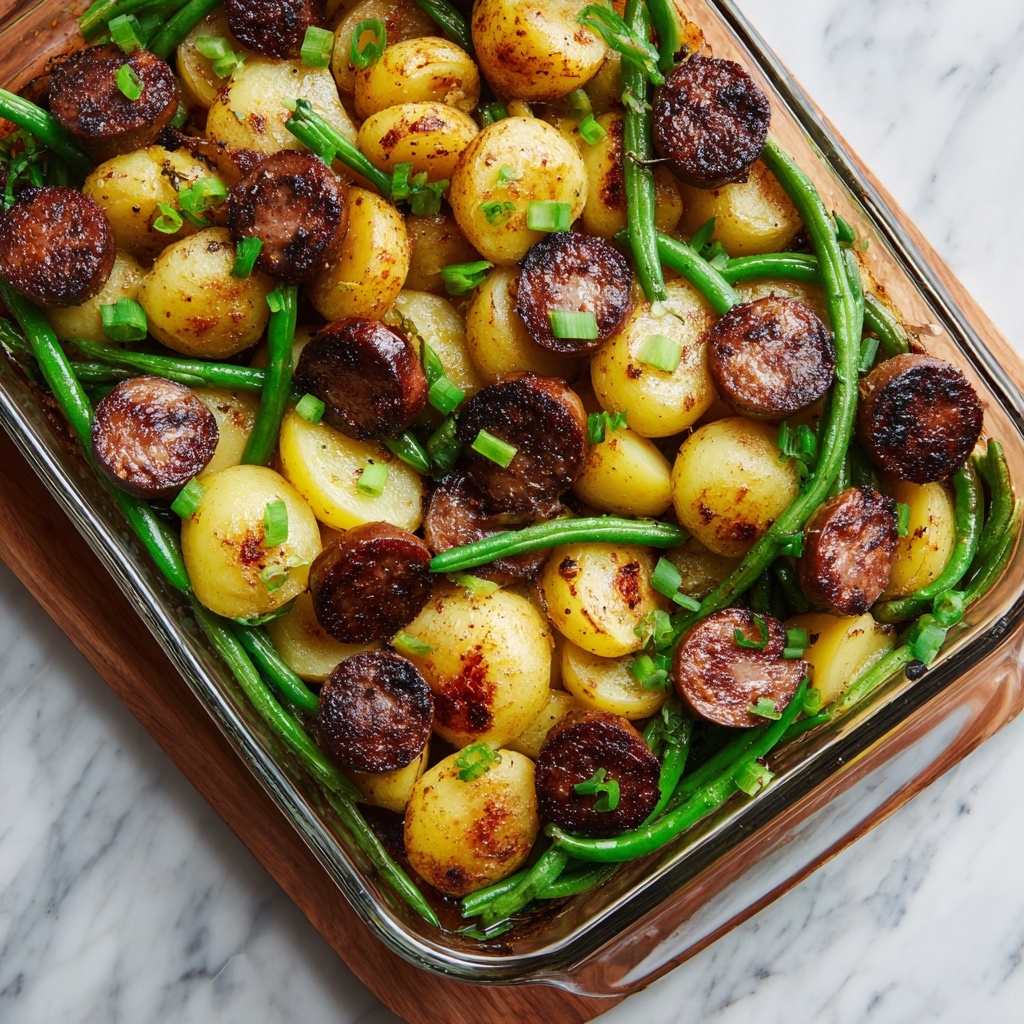 Sausage, Green Bean, and Potato Casserole Recipe - Recipe Image