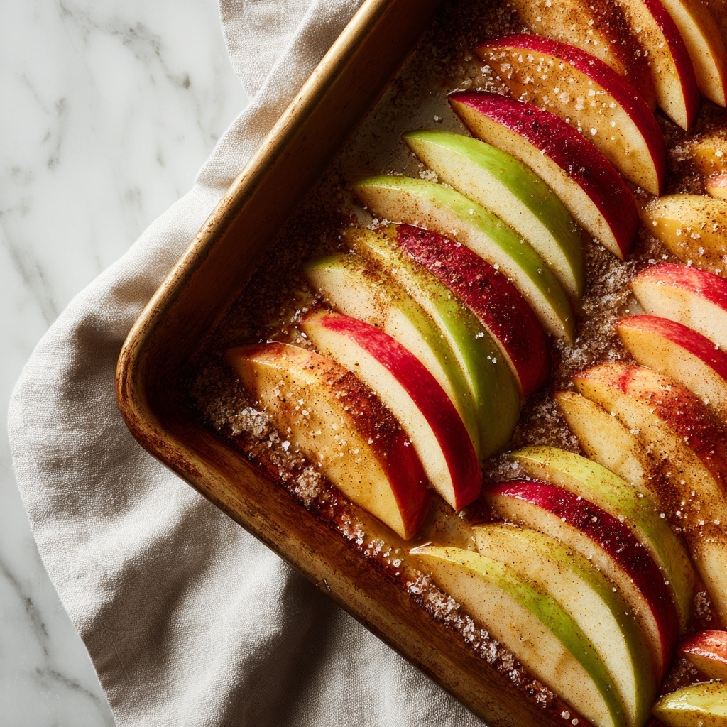 Baked Apple Slices with Cinnamon and Nutmeg Recipe - Recipe Image