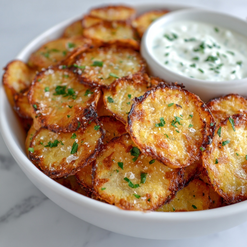 Fried Sliced Mushrooms with Homemade Ranch Dipping Sauce Recipe - Recipe Image