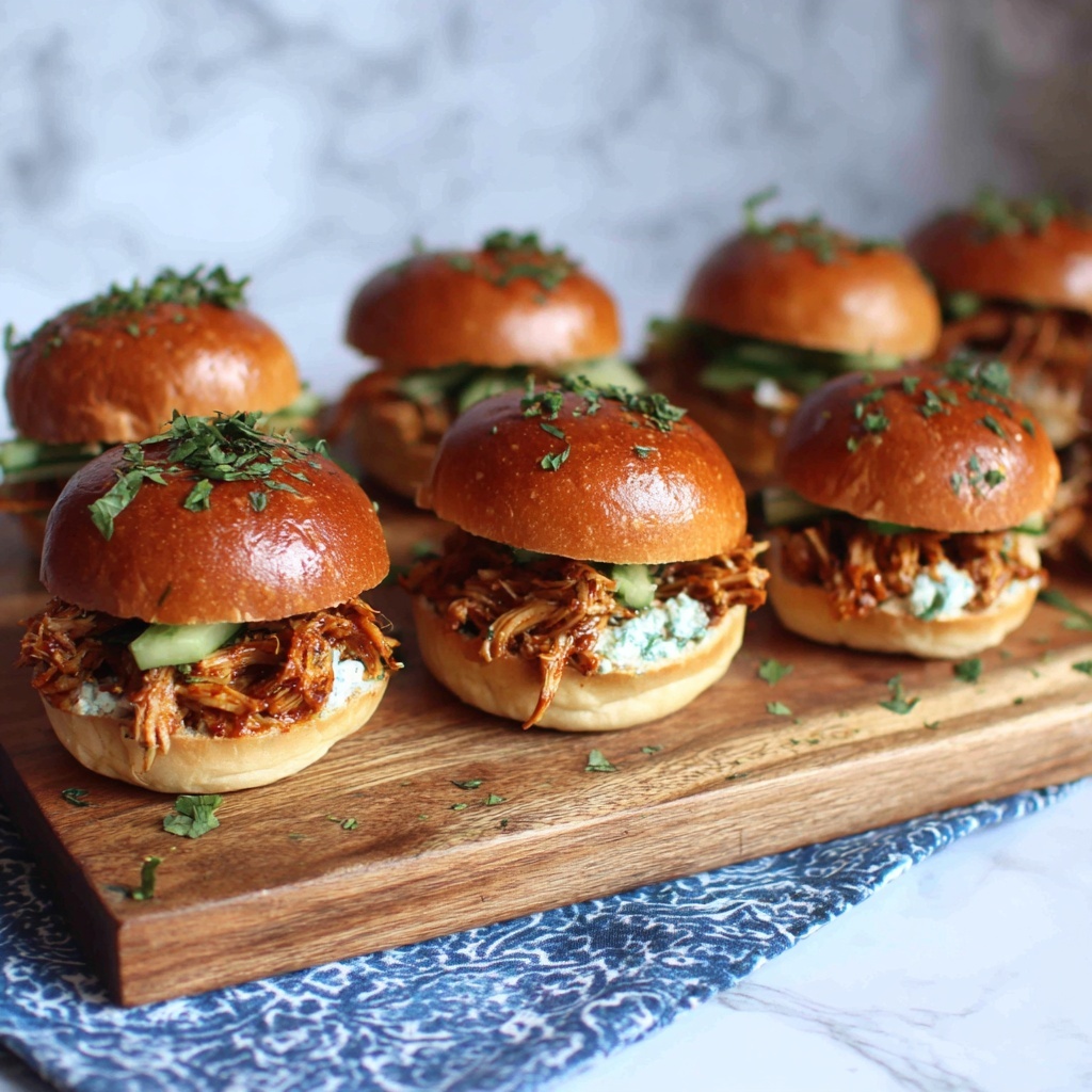 Buffalo Chicken Sliders Recipe - Recipe Image