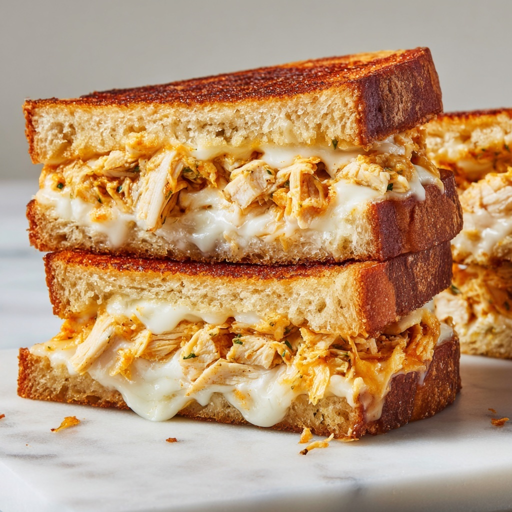 Buffalo Chicken Grilled Cheese Recipe - Recipe Image