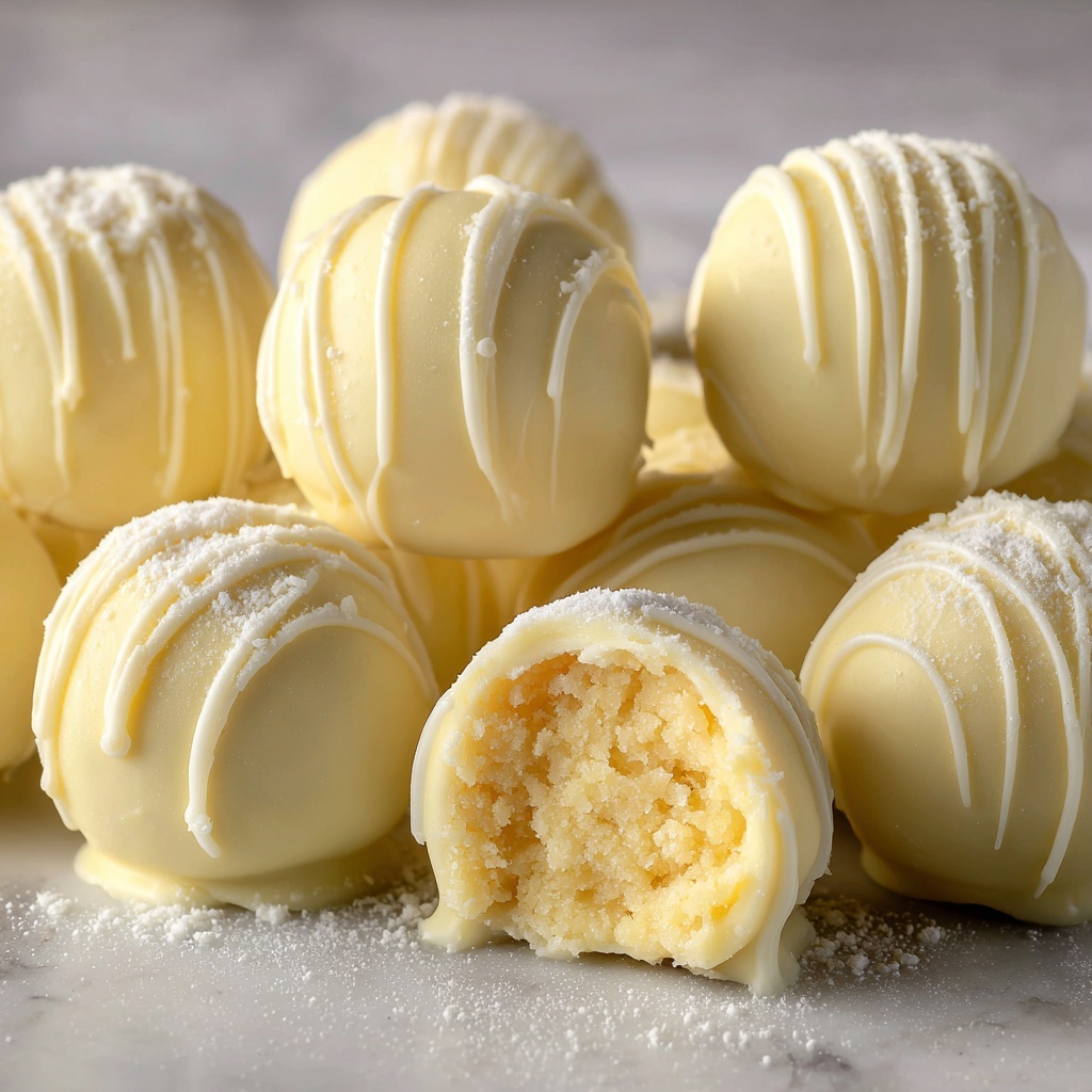 White Chocolate Lemon Truffles Recipe - Recipe Image