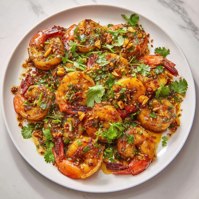 Cilantro Salad with Shallots and Shrimp Recipe