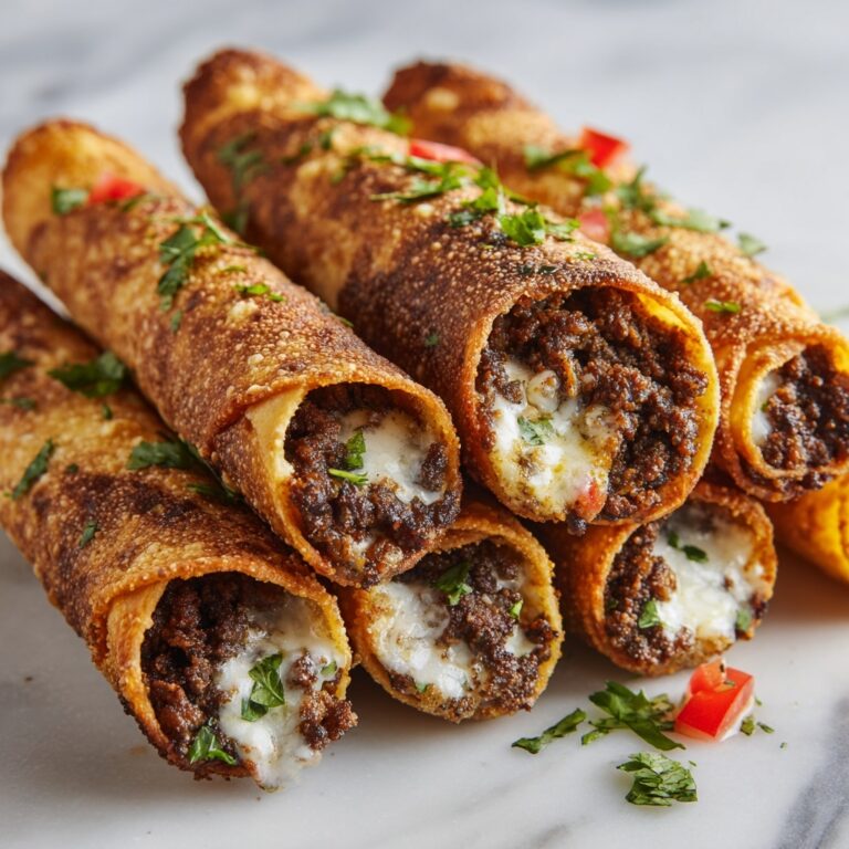 Crispy Jalapeño Popper Beef Taquitos Recipe