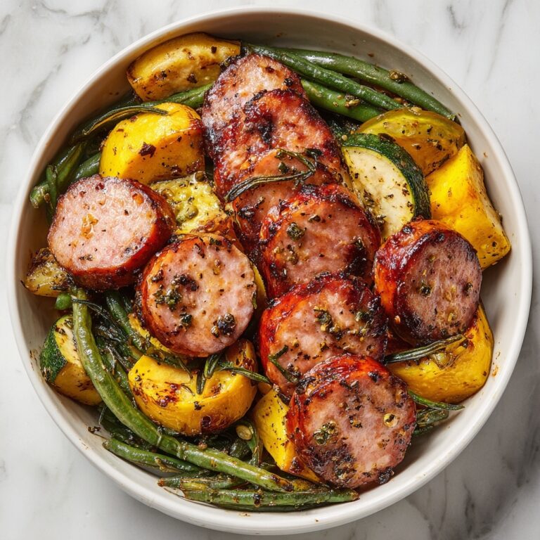 Air Fryer Sausage with Vegetables Recipe