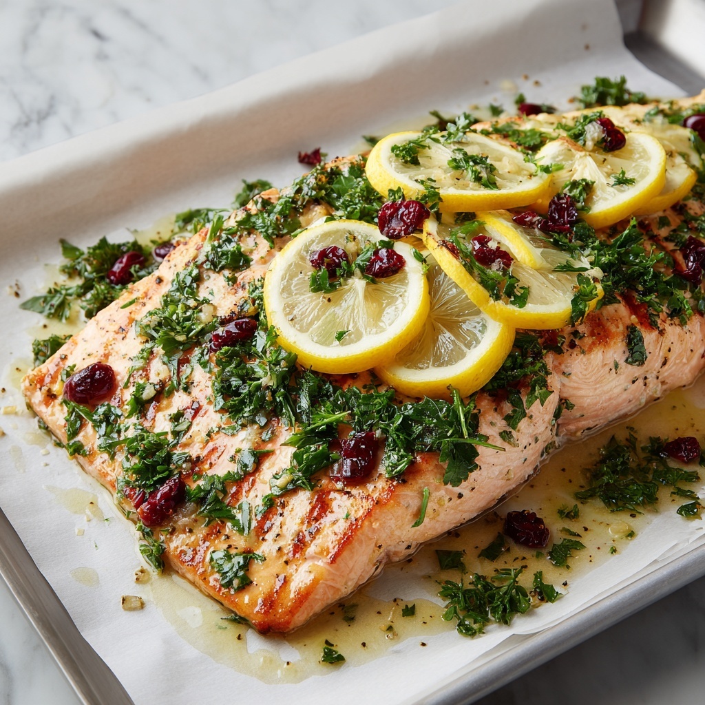 Christmas Baked Salmon Recipe - Recipe Image